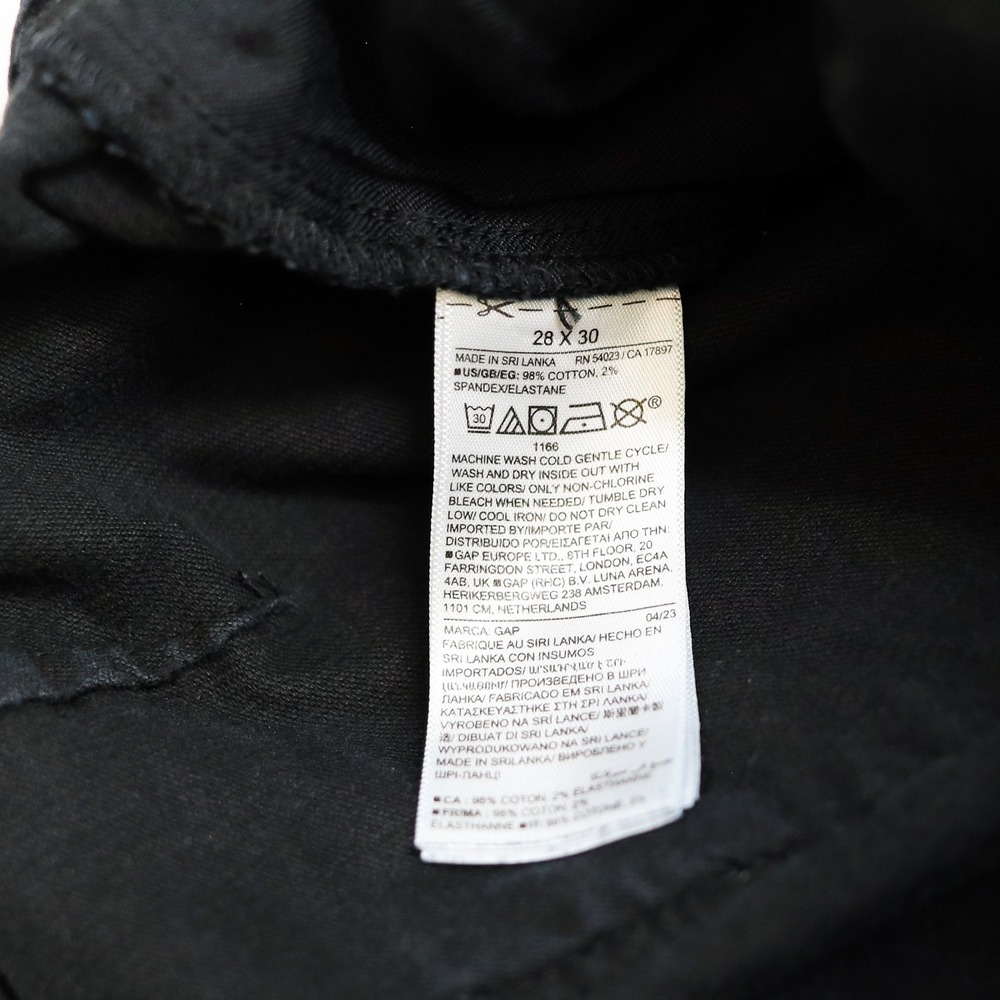 Gap Carpenter Pant Men 28x30 Black Corduroy Double Knee Utility Workwear Pants - Picture 9 of 12